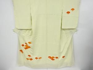 アンティーク　菊青海波模様刺繍着物